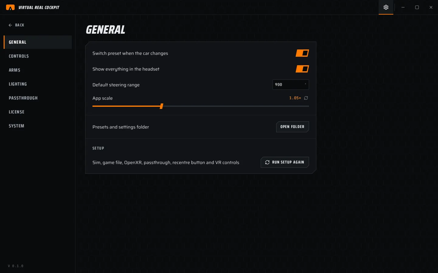 Settings › General